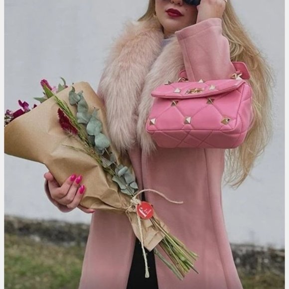 Jackets & Blazers - Classic Contemporary business Chic Pink Trench Coa